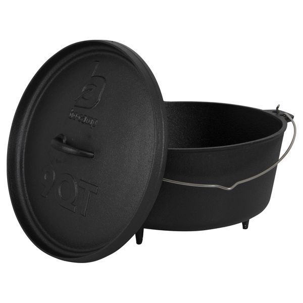 Казан с крышкой Bo-Camp Dutch Oven Cast Iron 31 cm / 7.1 L Black (2122415) DAS3019 фото