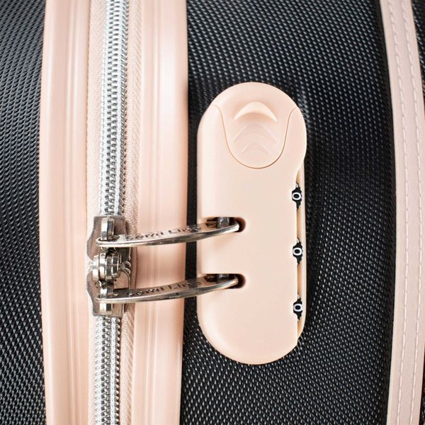 Валіза Semi Line 20" (S) Black/Pink Cream (T5671-2) DAS2477 фото