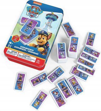 Настольная игра Spin Master Домино Щенячий патруль в жестяной коробке 6067468 12399 фото