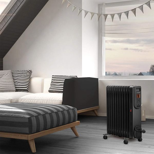 Обогреватель масляный Trotec TRH 25 E 2500W Black (1410000720) DAS2766 фото