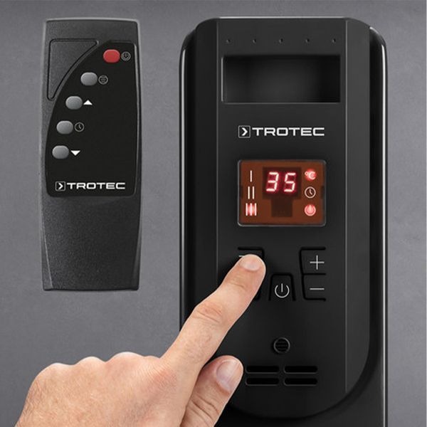 Обогреватель масляный Trotec TRH 25 E 2500W Black (1410000720) DAS2766 фото