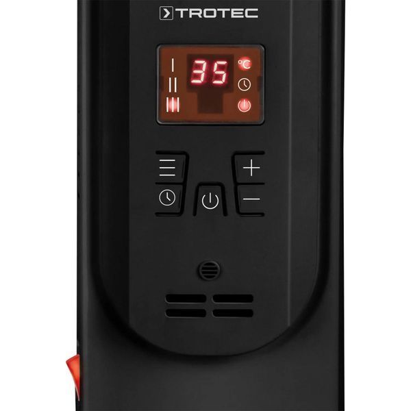 Обогреватель масляный Trotec TRH 25 E 2500W Black (1410000720) DAS2766 фото