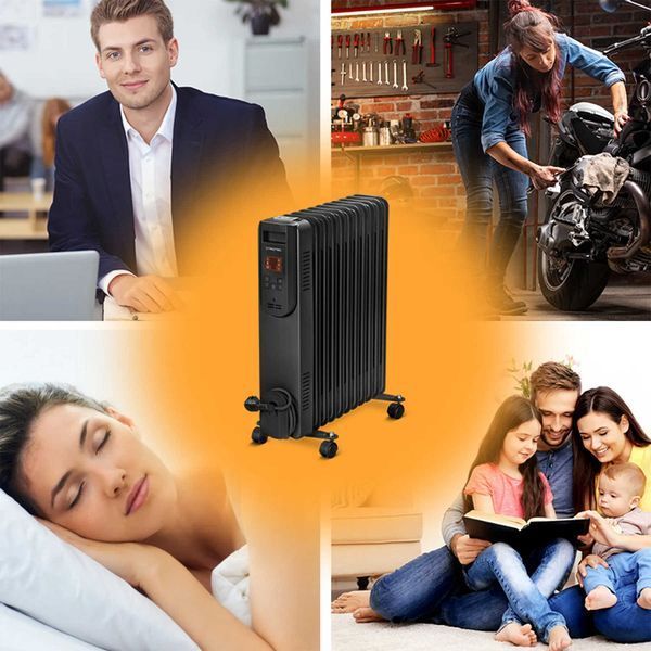 Обогреватель масляный Trotec TRH 25 E 2500W Black (1410000720) DAS2766 фото