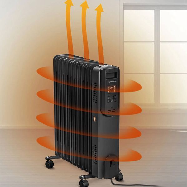 Обогреватель масляный Trotec TRH 25 E 2500W Black (1410000720) DAS2766 фото