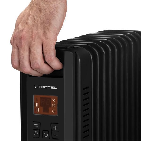Обогреватель масляный Trotec TRH 25 E 2500W Black (1410000720) DAS2766 фото