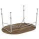 Стіл Bo-Camp Feather Oval 130x90 cm Brown (1404466) DAS1905 фото 3
