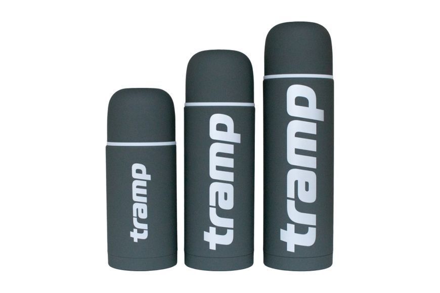 Термос TRAMP Soft Touch 1,2 л, Сірий TRC-110-grey фото