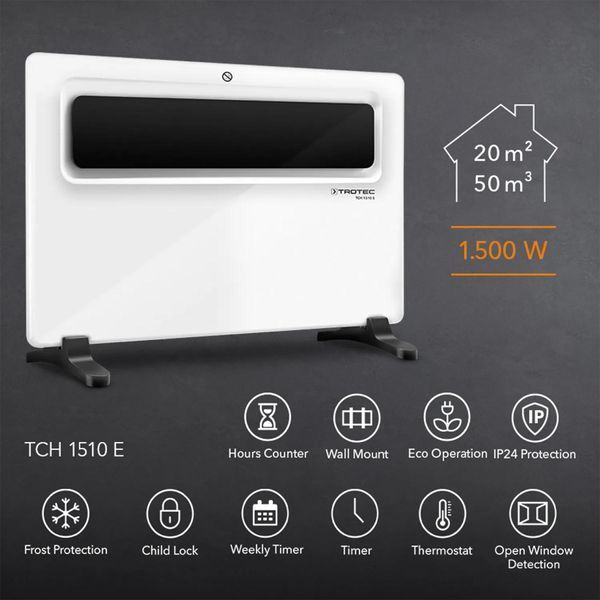 Конвектор Trotec TCH 1510 E 1500W White (1410000529) DAS2780 фото