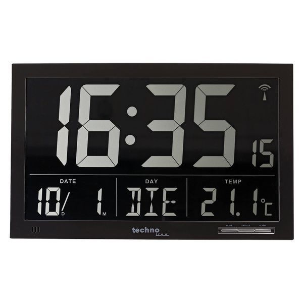 Часы настенные Technoline WS8007 Black (WS8007) DAS929 фото