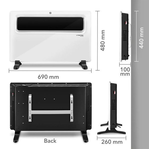 Конвектор Trotec TCH 1510 E 1500W White (1410000529) DAS2780 фото