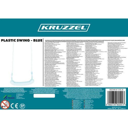 Качели детские пластиковые Kruzzel 25446 до 50 кг Синие 28830 фото
