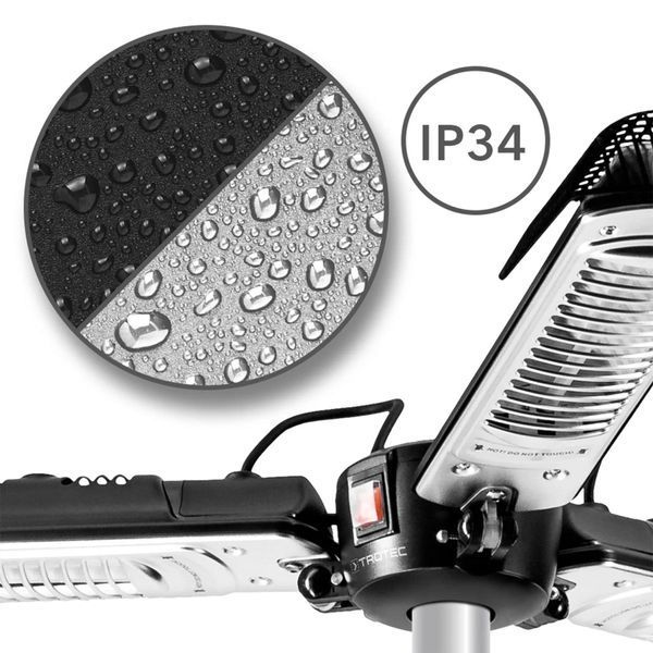 Обогреватель инфракрасный Trotec IRS 2005 2000W Silver/Black (1410003922) DAS2807 фото