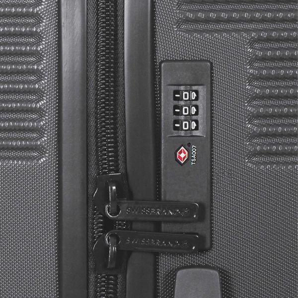 Чемодан Swissbrand Cardiff (M) Black (SWB_LHCAR001M)_Discounted DAS3699 фото