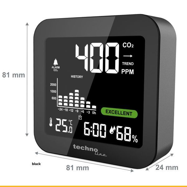 Метеостанція Technoline WL1025 Black (WL1025) DAS1607 фото