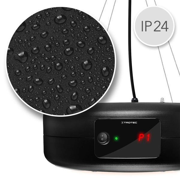 Обогреватель инфракрасный Trotec IR 1550 SC 1500W + LED Black (1410003812) DAS2835 фото