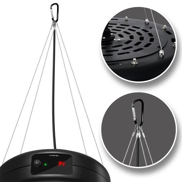 Обогреватель инфракрасный Trotec IR 1550 SC 1500W + LED Black (1410003812) DAS2835 фото