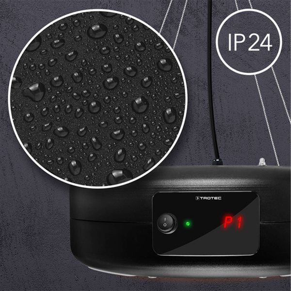 Обогреватель инфракрасный Trotec IR 1550 SC 1500W + LED Black (1410003812) DAS2835 фото