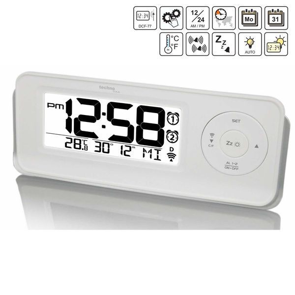 Часы настольные Technoline WT498 White (WT498) DAS1614 фото