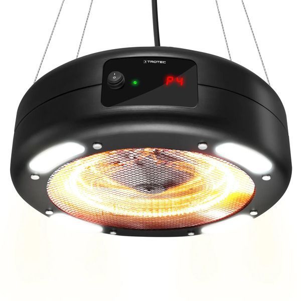 Обогреватель инфракрасный Trotec IR 1550 SC 1500W + LED Black (1410003812) DAS2835 фото