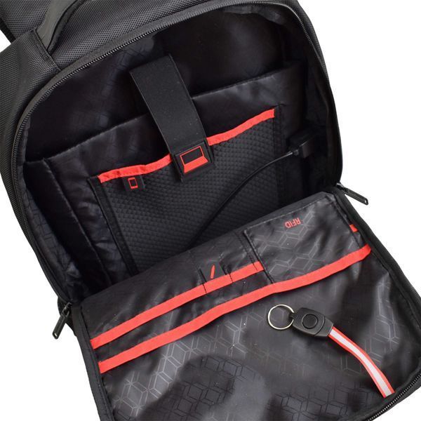 Рюкзак міський Semi Line USB 21 Black (P8251-0) Discounted DAS3621 фото