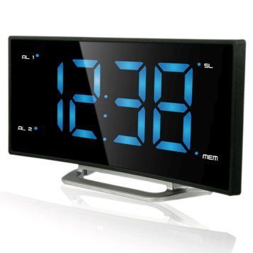 Часы настольные с радио Technoline WT460 Blue LED Black/Silver (WT460 blaue LED) DAS1615 фото