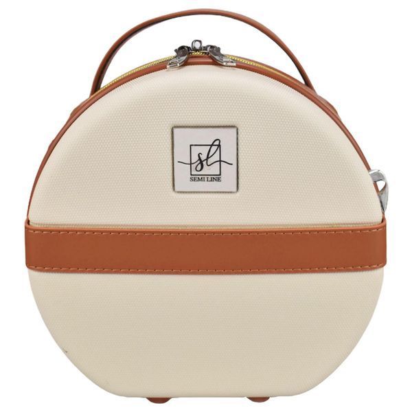 Бьюти-кейс Semi Line 5L Ecru/Brown (T5670-1) DAS2481 фото