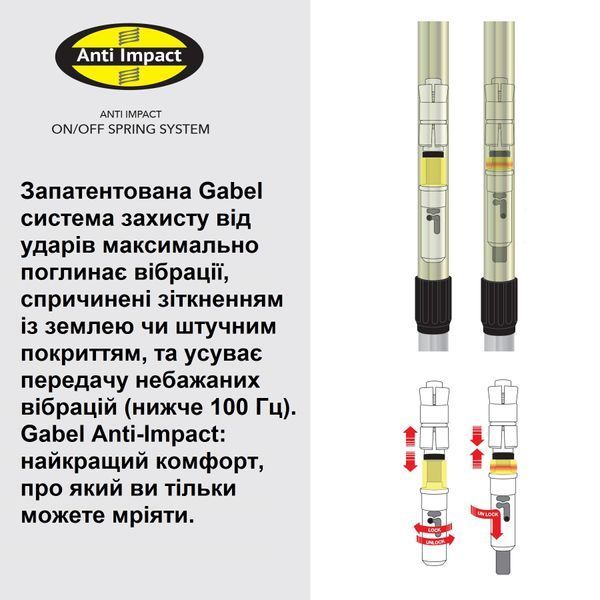 Палиці для скандинавської ходьби Gabel Stretch Lite A.I. Avio (7008352490000) DAS3440 фото