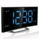 Годинник настільний з радіо Technoline WT460 Blue LED Black/Silver (WT460 blaue LED) DAS1615 фото 3