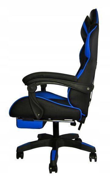 Кресло геймерское с подставкой для ног Malatec Dunmoon 8978 BLUE 12842 фото