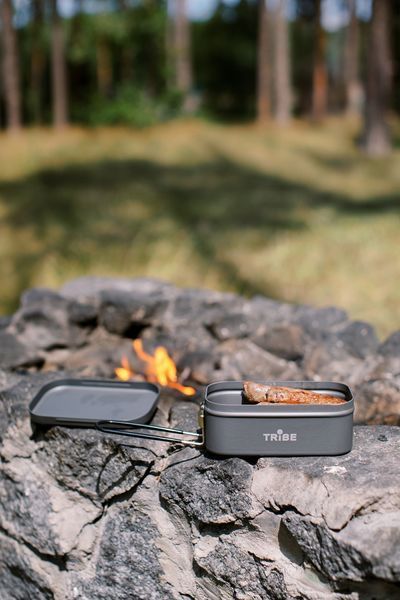 Контейнер для їжі Tribe Lunch Box Alu T-FG-0016-grey T-FG-0016-grey фото