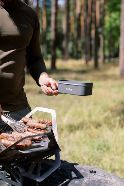 Контейнер для їжі Tribe Lunch Box Alu T-FG-0016-grey T-FG-0016-grey фото