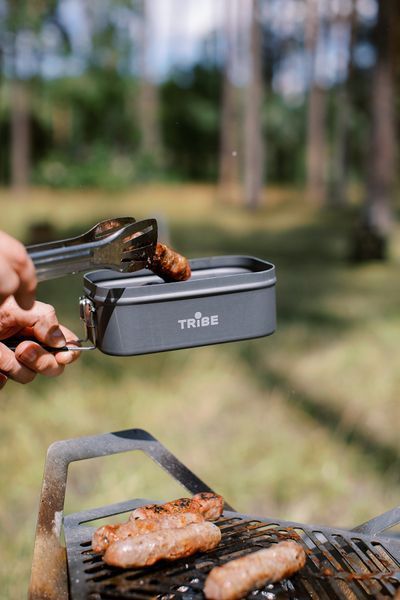Контейнер для їжі Tribe Lunch Box Alu T-FG-0016-grey T-FG-0016-grey фото