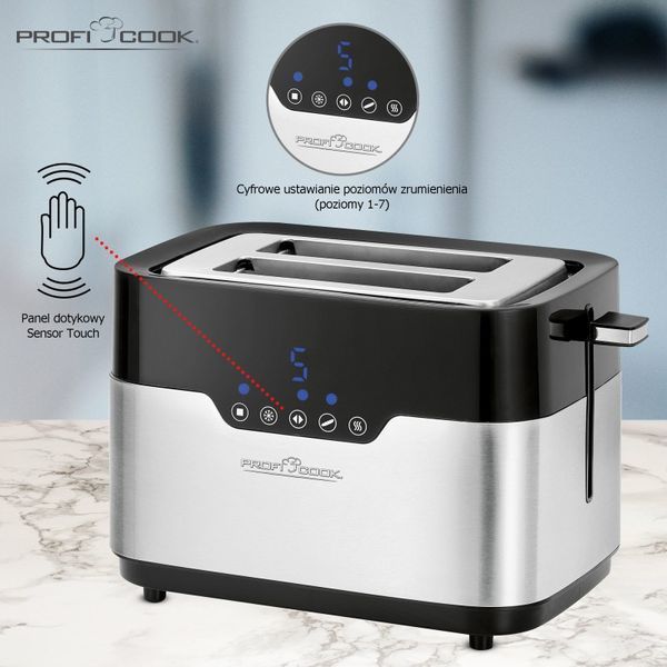 Тостер 4в1 ProfiCook PC-TA 1170 7 уровней поджаривания 920 Вт 15287 фото