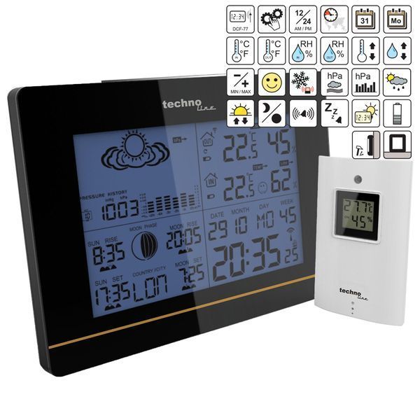 Метеостанція Technoline WS6750 Black (WS6750) DAS1715 фото
