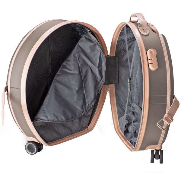Валіза Semi Line 20" (S) Brown/Pink Cream (T5673-2) DAS2491 фото