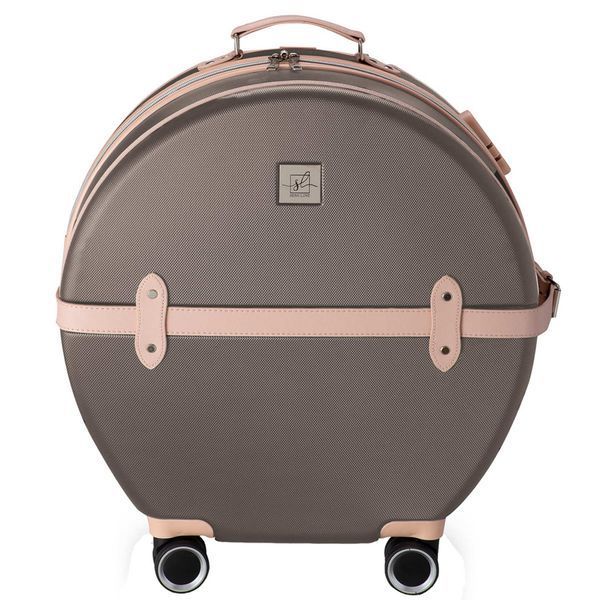 Валіза Semi Line 20" (S) Brown/Pink Cream (T5673-2) DAS2491 фото