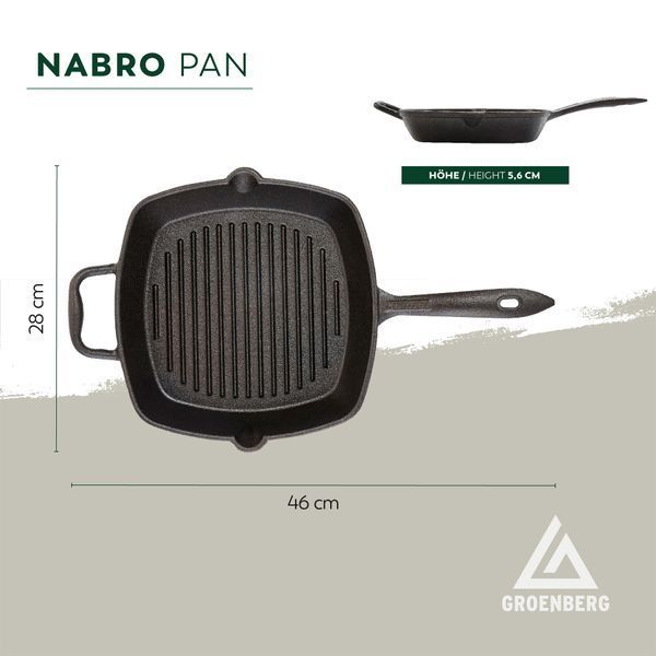 Сковорода Groenberg Nabro Pan 28x28 cm / 2 L Black (266024) DAS3034 фото