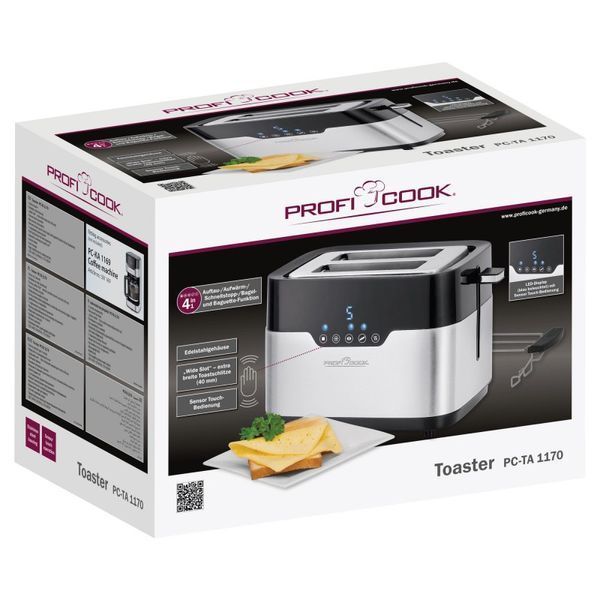 Тостер 4в1 ProfiCook PC-TA 1170 7 уровней поджаривания 920 Вт 15287 фото