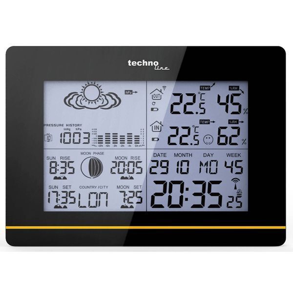 Метеостанція Technoline WS6750 Black (WS6750) DAS1715 фото