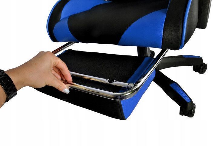 Кресло геймерское с подставкой для ног Malatec Dunmoon 8978 BLUE 12842 фото