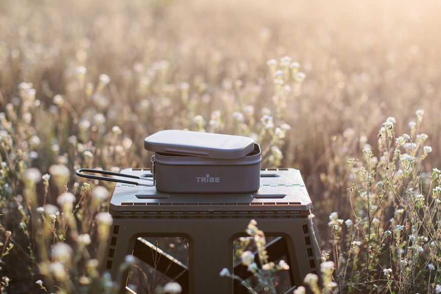Контейнер для їжі Tribe Lunch Box Alu T-FG-0016-grey T-FG-0016-grey фото