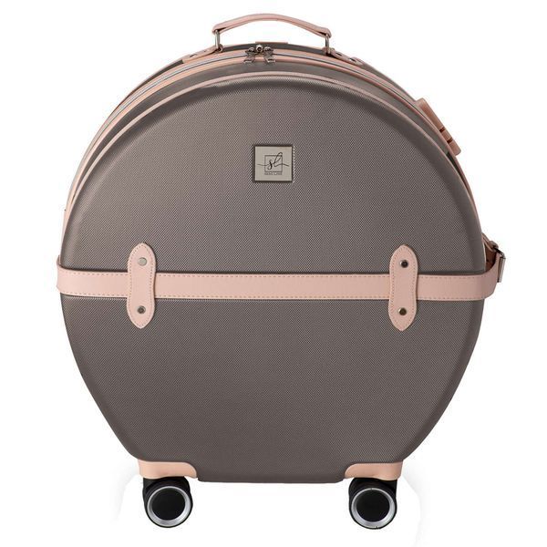 Валіза Semi Line 24" (M) Brown/Pink Cream (T5673-3) DAS2492 фото