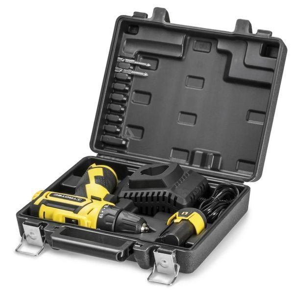 Дрель-шуруповерт аккумуляторная Trotec PSCS 11-12V + кейс (4410000102) DAS2806 фото