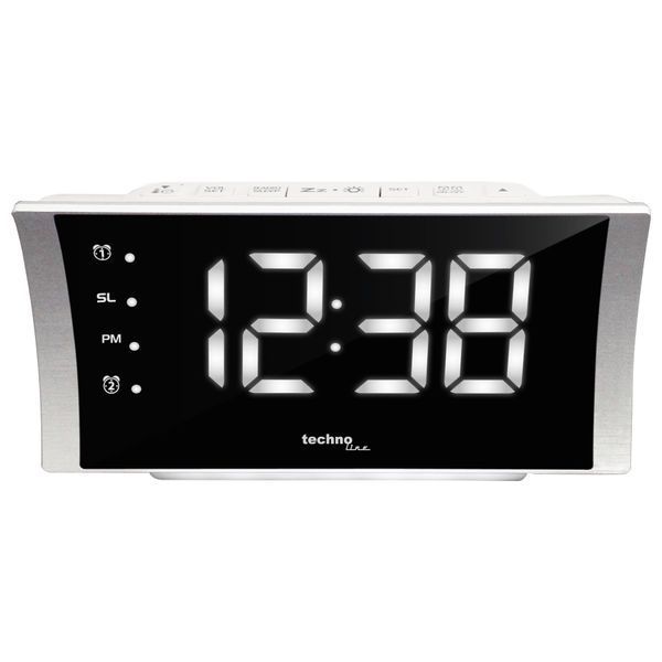 Часы настольные с радио Technoline WT494 Silver (WT494) DAS1617 фото
