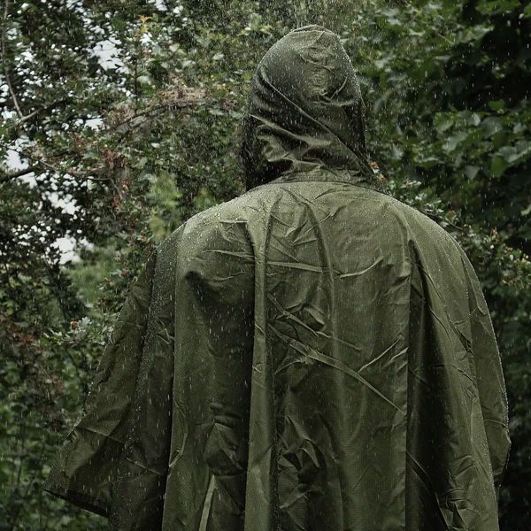 Пончо Badger Outdoor Rain Poncho Ripstop Olive 21115 фото