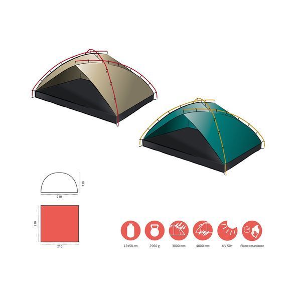Намет Grand Canyon Tonto Beach Tent 4 Blue Grass (330023) DAS3215 фото