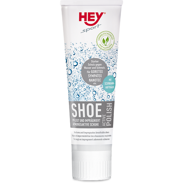 Водовідштовхуюче просочення для взуття HeySport Activ-Polish 75ml, Чорний 20021400 фото
