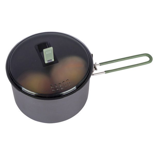 Кастрюля Bo-Camp Explorer Hard Anodized 1L Grey/Green (2200236) DAS1909 фото