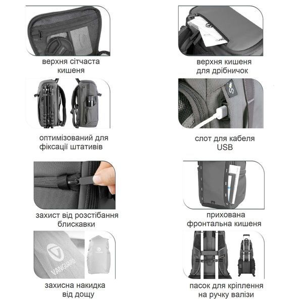 Рюкзак Vanguard VEO Adaptor R44 Black (VEO Adaptor R44 BK) DAS1559 фото
