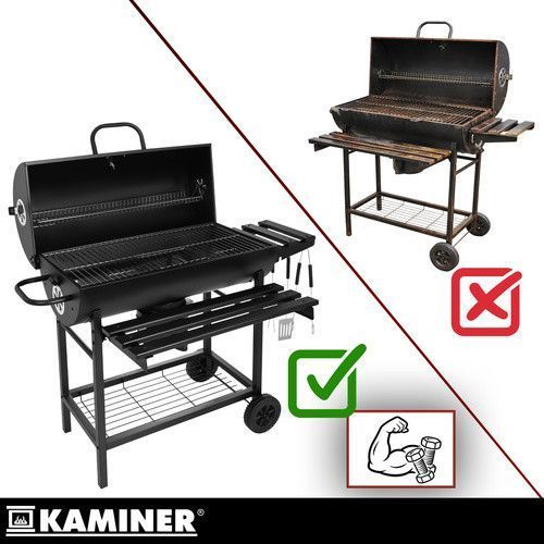 Мангал садовый с крышкой 108х67х96см Kaminer 27315 50696 фото